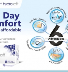 Maxvue Hydrosoft Monthly  contract lenses 6 pcs Box