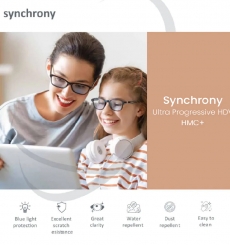 Synchrony Ultra Progessive HDV HMC Blue Lenses