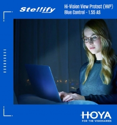 Hoya Stellify Single Vision HVP (Blue Control) Lens